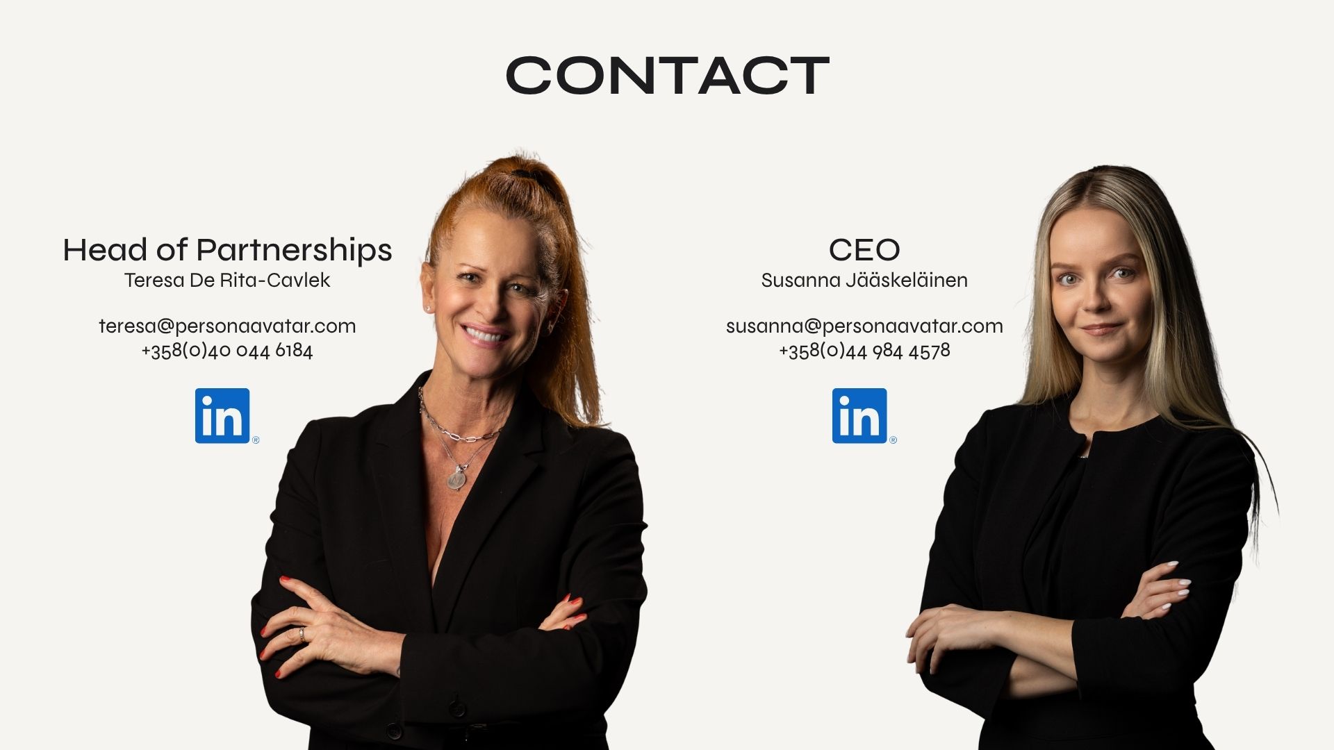 Contact – Teresa De Rita-Cavlek, Head of Partnerships